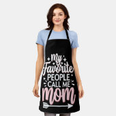 Meine Lieblingsmenschen nennen mich Mama Muttertag Schürze (Getragen)