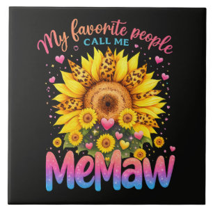 Meine Lieblingsmenschen nennen mich Memaw am Mutte Fliese