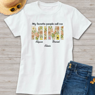 Meine Lieblingsmenschen nennen mich Mimi Enkelkind T-Shirt