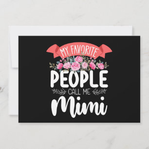 Meine Lieblingsmenschen nennen mich Mimi Muttertag Einladung