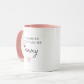 Meine Lieblingsmenschen nennen mich Mommy Script-T Tasse (Vorderseite Links)