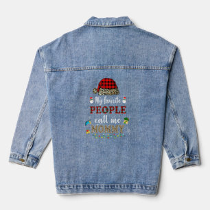 Meine Lieblingsmenschen nennen mich Mommy Weihnach Jeansjacke