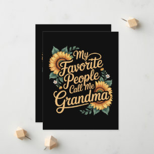 Meine Lieblingsmenschen nennen mich Oma am Muttert Ankündigung