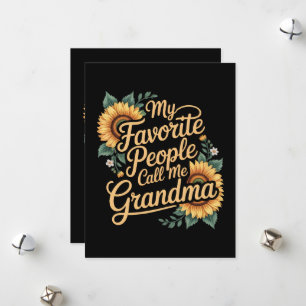 Meine Lieblingsmenschen nennen mich Oma am Muttert Feiertagskarte