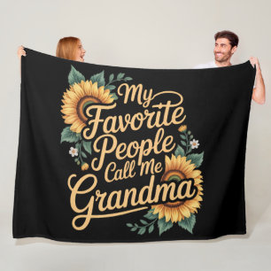 Meine Lieblingsmenschen nennen mich Oma am Muttert Fleecedecke