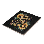 Meine Lieblingsmenschen nennen mich Oma am Muttert Fliese (Seite)