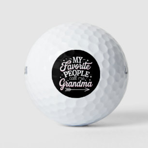 Meine Lieblingsmenschen nennen mich Oma am Muttert Golfball