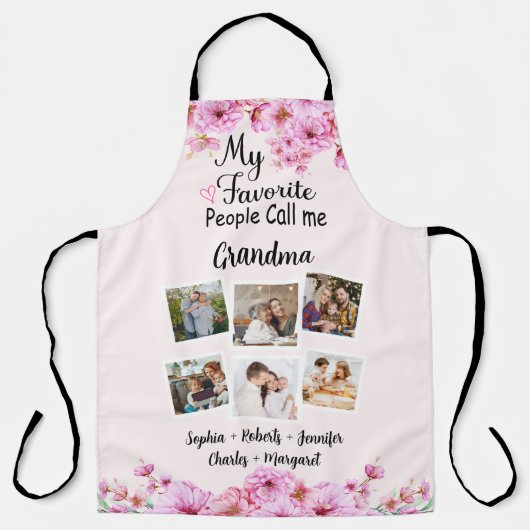 Meine Lieblingsmenschen nennen mich Oma, Namen und Schürze (Vorderseite)