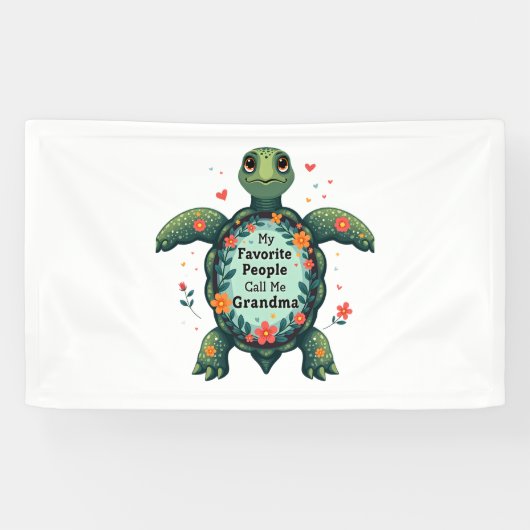 Meine Lieblingsmenschen nennen mich Oma Turtle - O Banner (Horizontal)