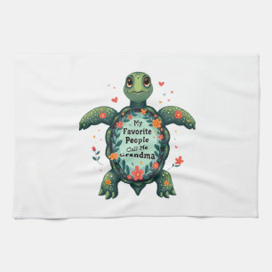 Meine Lieblingsmenschen nennen mich Oma Turtle - O Geschirrtuch