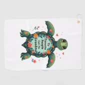 Meine Lieblingsmenschen nennen mich Oma Turtle - O Golfhandtuch (Horizontal)