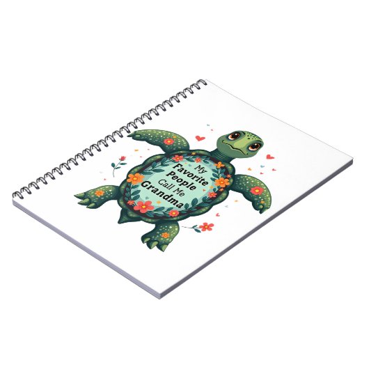 Meine Lieblingsmenschen nennen mich Oma Turtle - O Notizblock (Linke Seite)