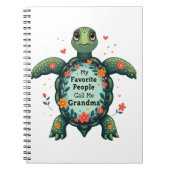 Meine Lieblingsmenschen nennen mich Oma Turtle - O Notizblock (Vorderseite)