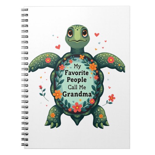 Meine Lieblingsmenschen nennen mich Oma Turtle - O Notizblock (Vorderseite)