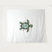 Meine Lieblingsmenschen nennen mich Oma Turtle - O Wandteppich (Vorderseite (Horizontal))