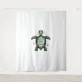 Meine Lieblingsmenschen nennen mich Oma Turtle - O Wandteppich (Vorderseite)