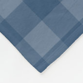 Meine Lieblingsmenschen nennen mich Opa Blue Gingh Fleecedecke (Ecke)