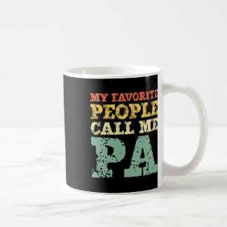Meine Lieblingsmenschen nennen mich Pa Vintage Kaffeetasse