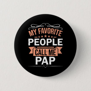 Meine Lieblingsmenschen nennen mich Pap Retro Men Button