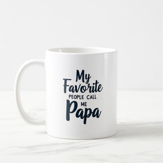 Meine Lieblingsmenschen nennen mich Papa03 | Funny Kaffeetasse (Links)
