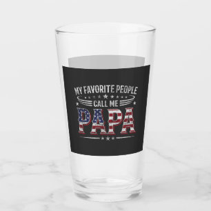 Meine Lieblingsmenschen nennen mich Papa American Glas