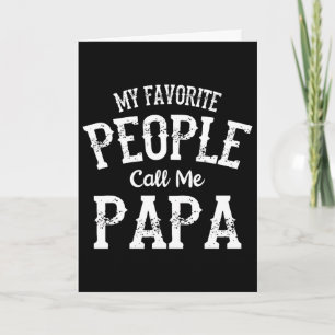 Meine Lieblingsmenschen nennen mich Papa Familienl Karte