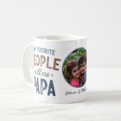 Meine Lieblingsmenschen nennen mich Papa Personali Kaffeetasse (Vorderseite Links)
