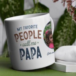 Meine Lieblingsmenschen nennen mich Papa Personali Kaffeetasse