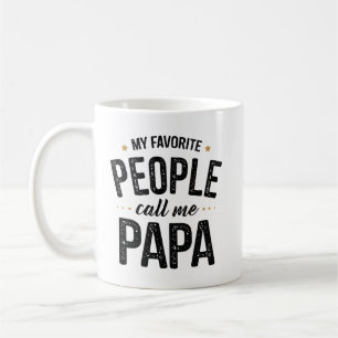 Meine Lieblingsmenschen nennen mich Papa Vintage Kaffeetasse