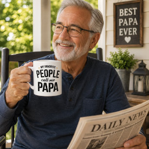 Meine Lieblingsmenschen nennen mich Papa Vintage Kaffeetasse