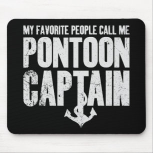 Meine Lieblingsmenschen nennen mich Pontoon Captai Mousepad