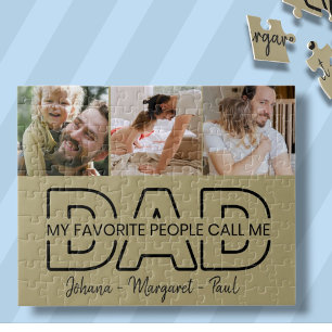 Meine Lieblingsmenschen nennen mich Vater Foto Vat Puzzle