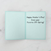 Meine Lieblingsmutter (personalisiert) Karte (Innenseite)