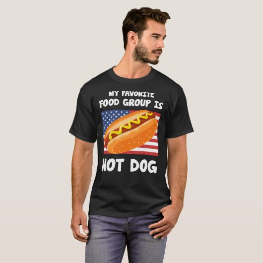 Meine Lieblingsnahrungsgruppe ist das Hot Dog US-F T-Shirt (Vorne ganz)
