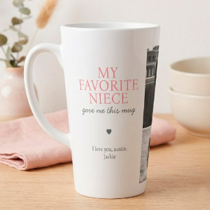 "Meine Lieblingsnichte" Tante-Foto-Collage Milchtasse