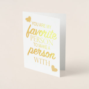 Meine Lieblingsperson, zum einer Person mit Folienkarte