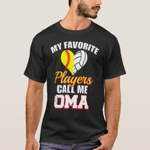 Meine Lieblingspieler nennen mich Oma Softball Vol T-Shirt