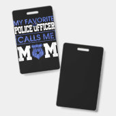 Meine Lieblingspolizei nennt mich Mama Ausweis (Front & Back)