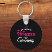 Meine Lieblingsprinzessin nennt mich Grammy Daught Schlüsselanhänger (Vorderseite)