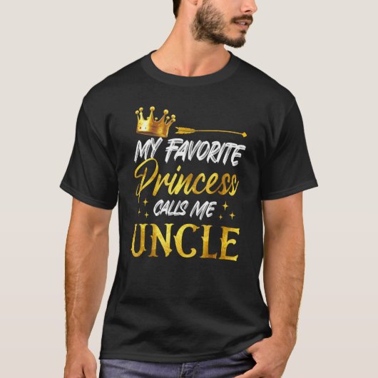 Meine Lieblingsprinzessin nennt mich Onkel Funny U T-Shirt (Vorderseite)