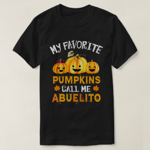 Meine Lieblingspumpkins nennen mich Abuelito Hallo T-Shirt