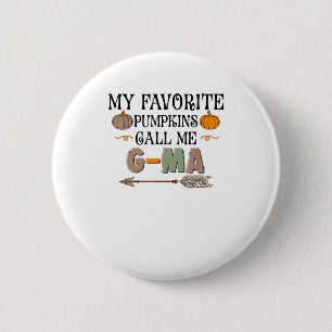 Meine Lieblingspumpkins nennen mich G-MA Oma Thank Button