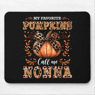 Meine Lieblingspumpkins nennen mich Nonna Erntedan Mousepad