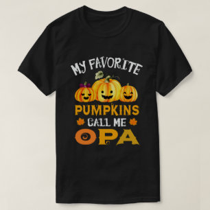 Meine Lieblingspumpkins nennen mich Opa Funny Hall T-Shirt