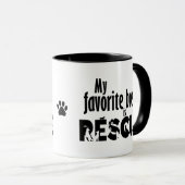 Meine Lieblingsrasse ist die Tasse der Rettung (VorderseiteRechts)
