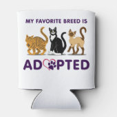 Meine Lieblingsrasse wird Adoptiert - Katzen Dosenkühler (Rückseite)