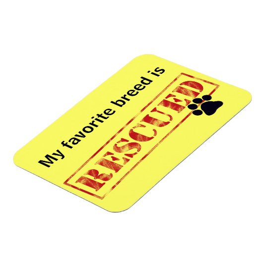 Meine Lieblingsrasse wird gerettet Magnet (Linke Seite)