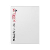 Meine Lieblingsrasse wird gerettet Notizblock (Rotiert)