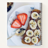 Meine Lieblingsrezepte, Erdbeeren-Notebook Notizblock (Rückseite)