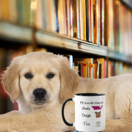 Meine Lieblingssachen Bücher, Hunde, Tee Tasse